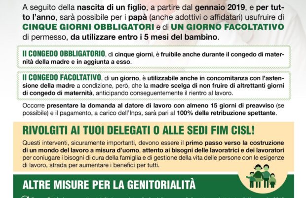 Permesso Per I Papa Per La Nascita Di Un Figlio 19 Fim Cisl Federazione Italiana Metalmeccanini Della Cisl